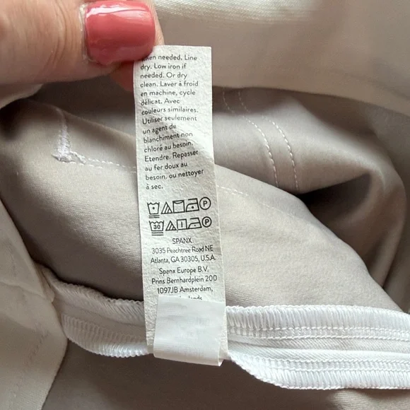 SPANX White Wide Leg Pants